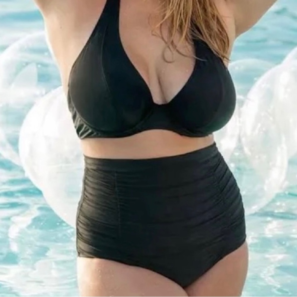 NWT Shapermint Empetua High Waisted Control Bikini Bottom size 22W